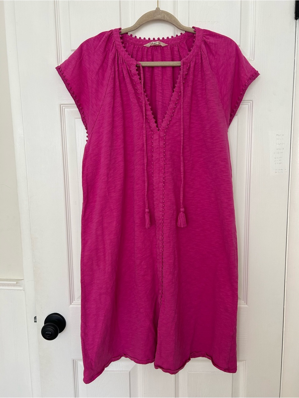 Boden Millie Pom Cotton Dress Long - Picture 4 of 14